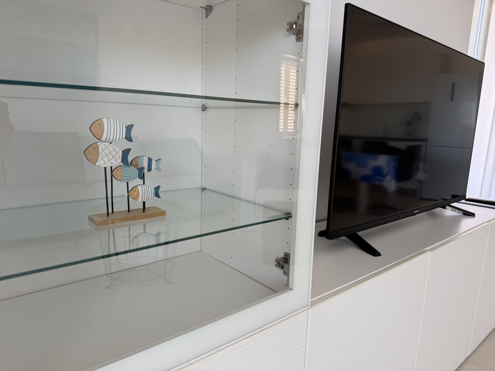 TV corner in Apartment Blue